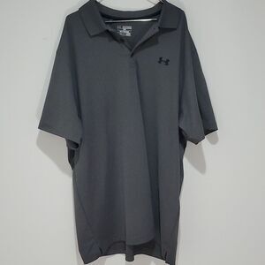 Under Armour 2XL loose fit grey polo short sleeve